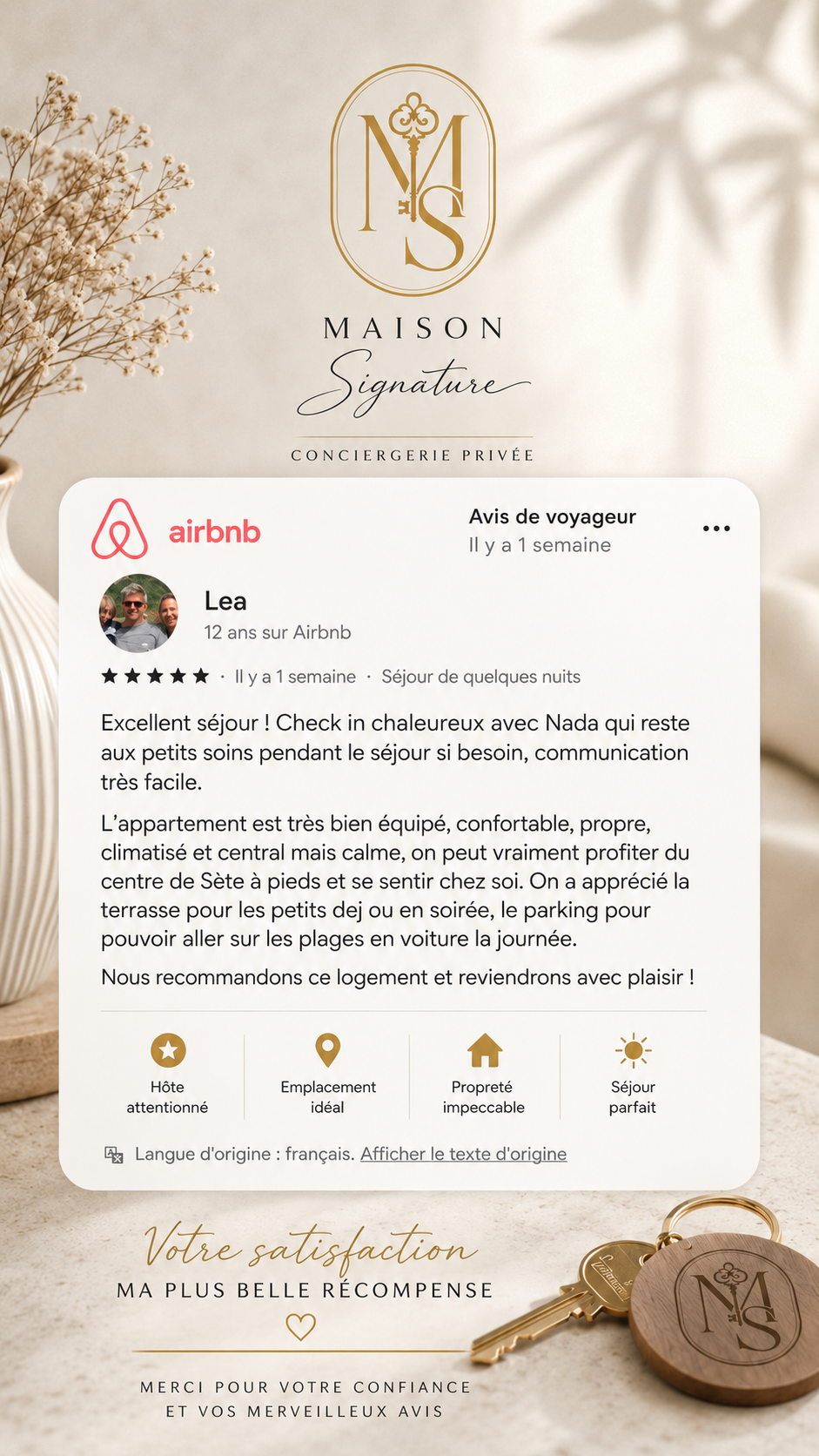 Avis Airbnb — Lea
